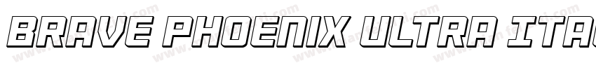 Brave Phoenix Ultra Italic字体转换